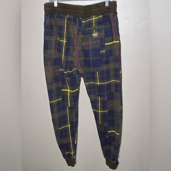 Vintage Born To Fly Plaid Lounge Preppcore Drawstring Jogger, Large - Picture 3 of 5